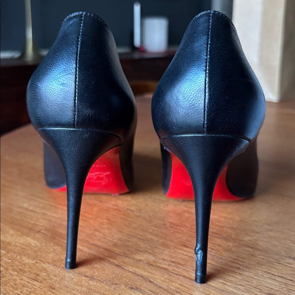 Christian Louboutin Kate 85 mm black leather pumps - Picture 5 of 9